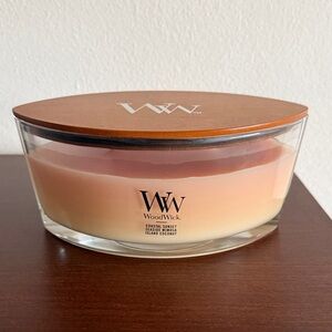 NWT WoodWick 16 oz Island Coconut seaside mimosa ellipse Candle Gradient Design